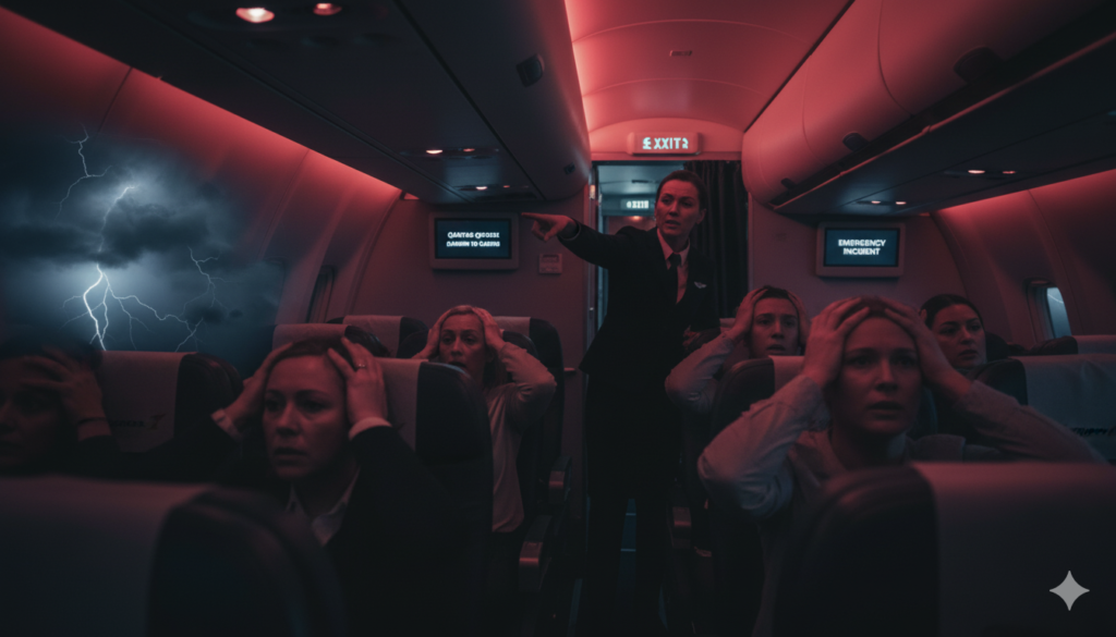 Qantas Flight Darwin to Cairns Emergency