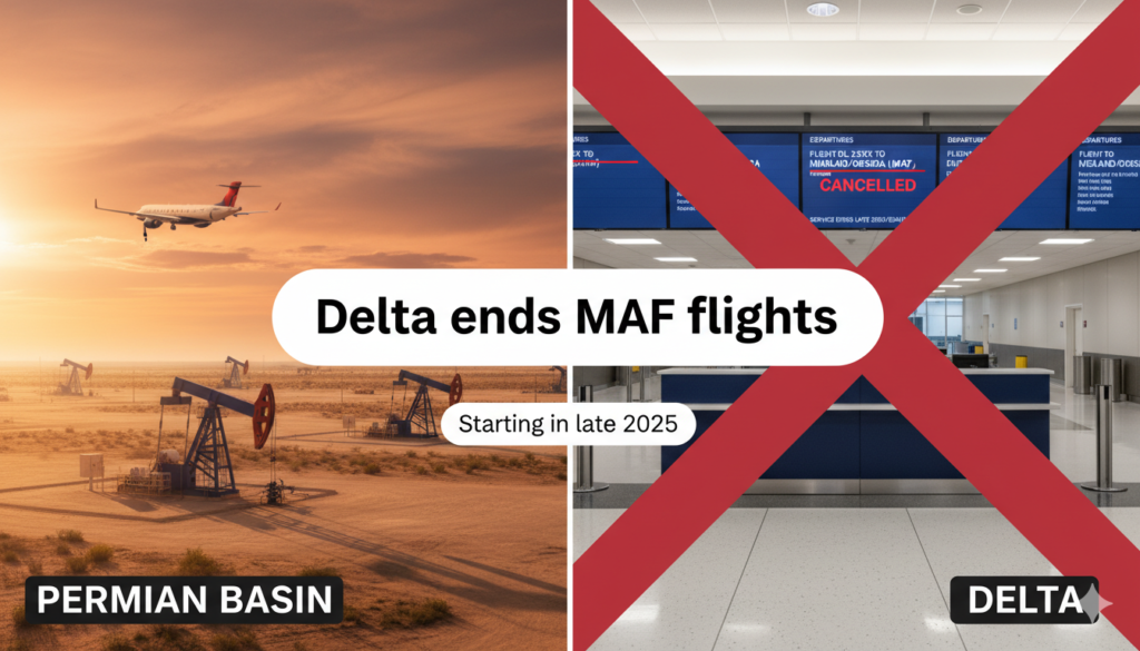 Delta Ends MAF Flights