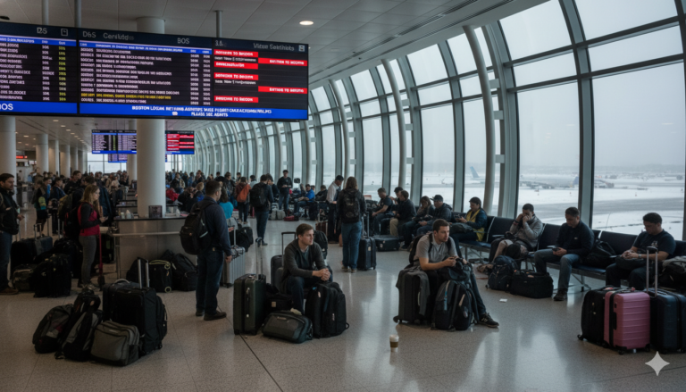 Boston Logan Flights Return Issues